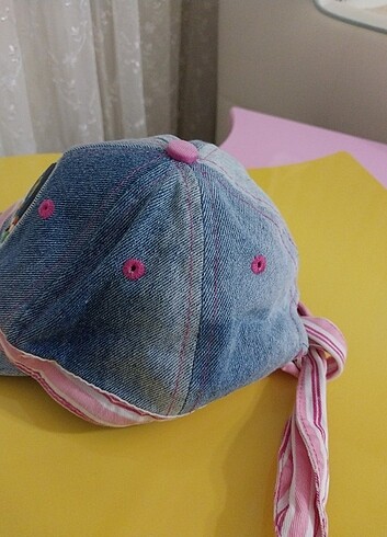2-3 Yaş, 20 cm Beden mavi Renk Kot şapka 