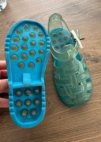 Tokalı Turkuaz Sandalet - Görsel 3