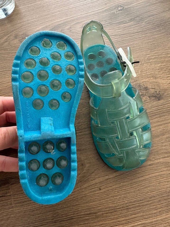 Tokalı Turkuaz Sandalet - Görsel 3