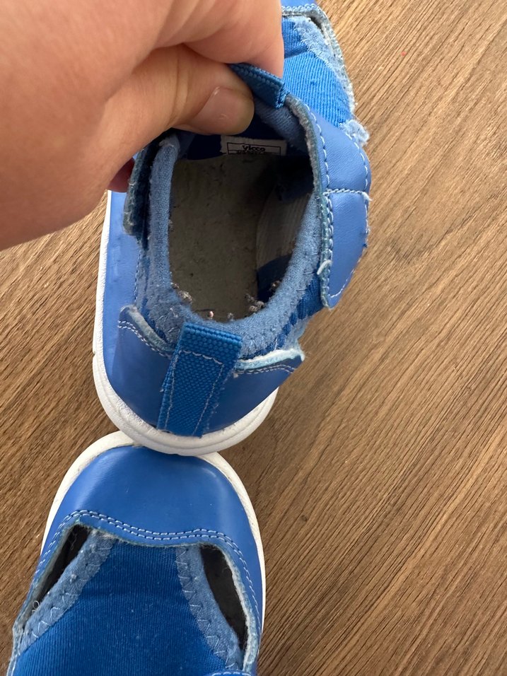 Mavi Erkek Çocuk Cırtlı Terlik - Görsel 5
