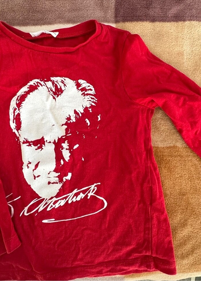 Atatürk baskılı tshirt - Görsel 3