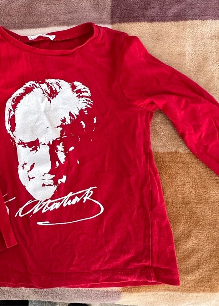 Atatürk baskılı tshirt - Görsel 5