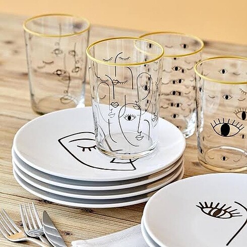 Face tabak altılı takım Bella Maison