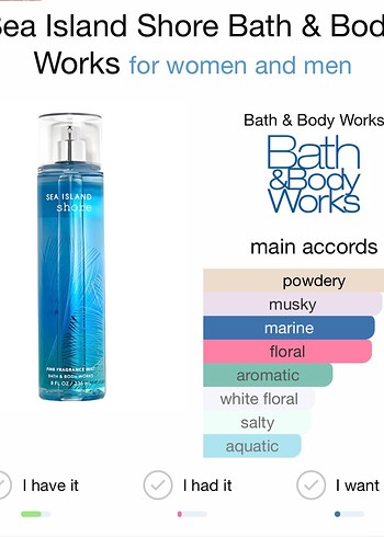 Bath And Body Works Sea Island Shore Vücut Spreyi - Görsel 4