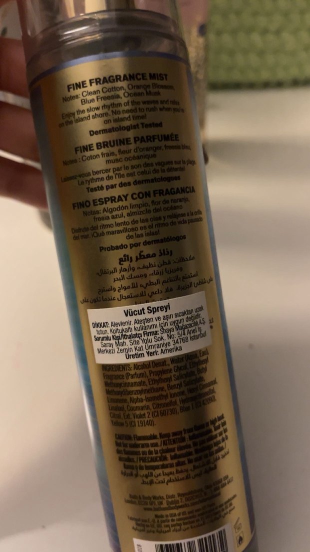 Bath And Body Works Sea Island Shore Vücut Spreyi - Görsel 2