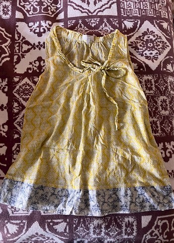 Sarı Bohem Tunik