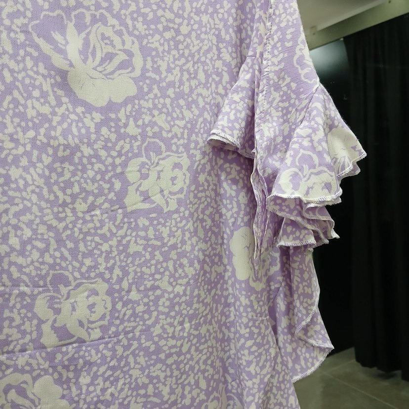 Mor Drapeli Kadın Şal Etek - Görsel 2