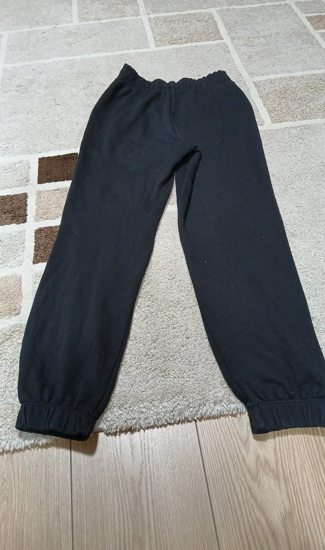 Siyah  Rahat Kesim Eşofman Altı - Görsel 5