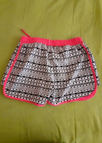 Pembe Bağcıklı Bohem Şort - Görsel 2