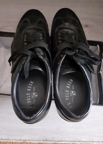 Siyah Goth Erkek Bağcıklı42 numara casual  polo ayakkabı - Görsel 3