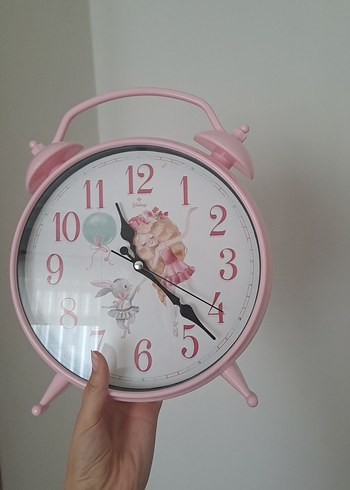 Pastel Pembe Dekoratif Masa Saati