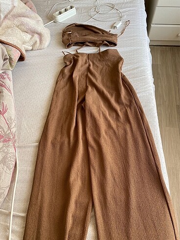 xs Beden kahverengi Renk Bershka tulum