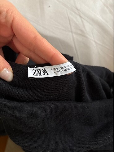 s Beden siyah Renk Zara yarı transparan bluz