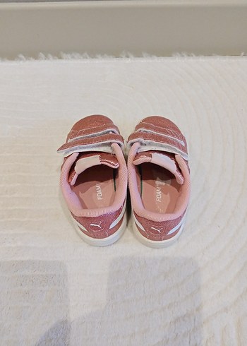 orjinal puma pembe simli parlak Kız Çocuk Pembe Parlak Puma Spor - Görsel 8