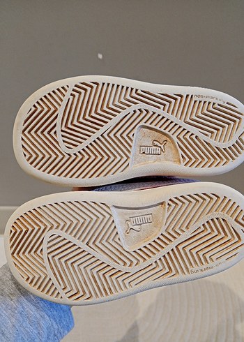 orjinal puma pembe simli parlak Kız Çocuk Pembe Parlak Puma Spor - Görsel 9