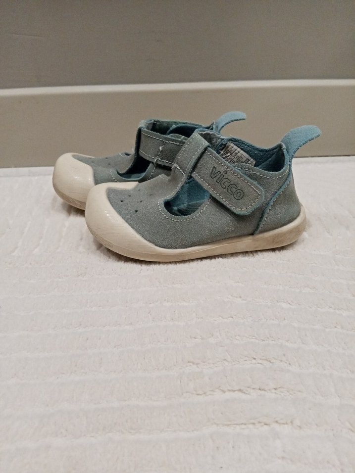 vicco bebek Erkek Bebek İlk Adım Ayakkabısı Gri Mavi - Görsel 2