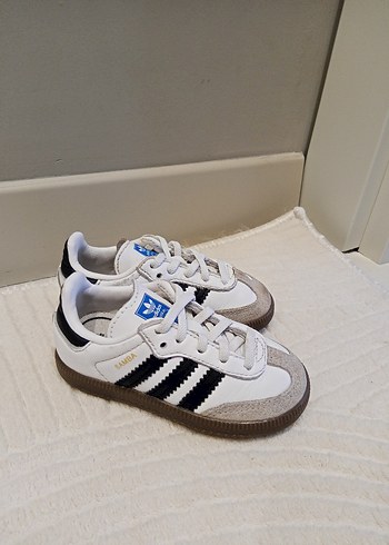 orjinal samba Çocuk Beyaz Zebra Desenli Spor Ayakkabı ilk adım - Görsel 2