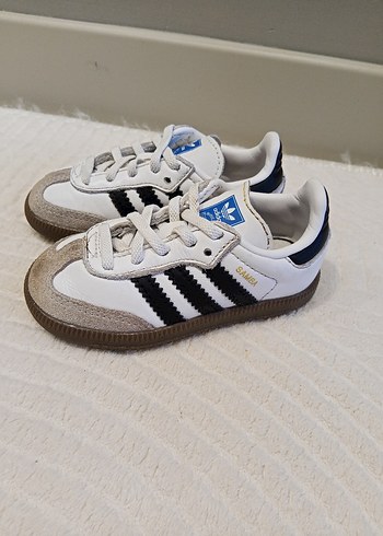 orjinal samba Çocuk Beyaz Zebra Desenli Spor Ayakkabı ilk adım - Görsel 4