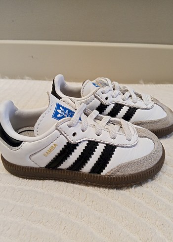 orjinal samba Çocuk Beyaz Zebra Desenli Spor Ayakkabı ilk adım - Görsel 9