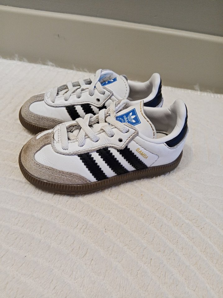 orjinal samba Çocuk Beyaz Zebra Desenli Spor Ayakkabı ilk adım - Görsel 4