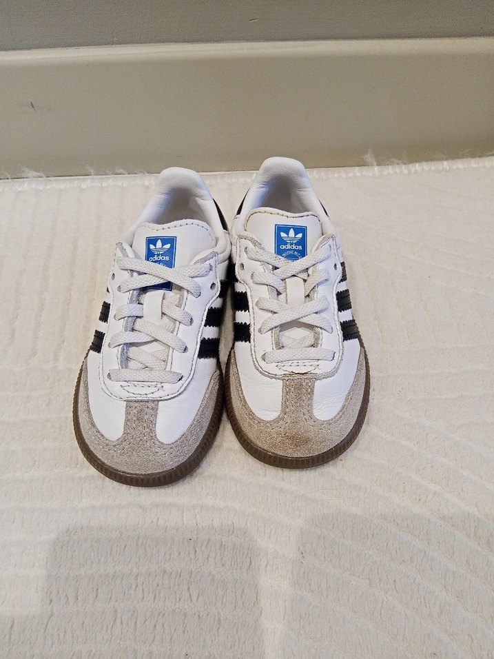 orjinal samba Çocuk Beyaz Zebra Desenli Spor Ayakkabı ilk adım - Görsel 5