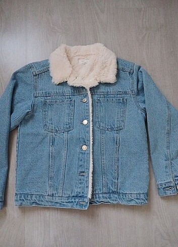 Mango Mango sıfır kürklü jean mont jean ceket