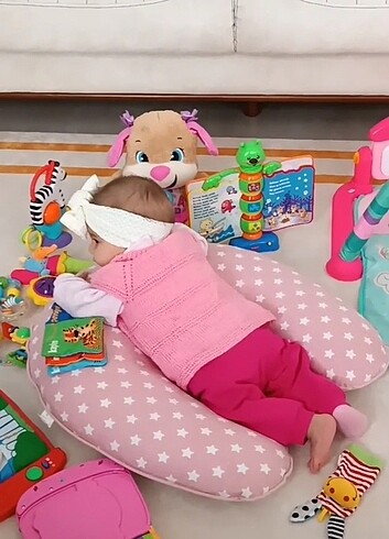 Sevi Bebe Umay bebek emzirme yastığı çift yönlü fitilli