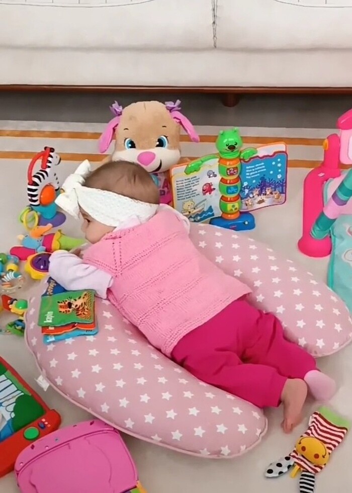 Umay bebek emzirme yastığı çift yönlü fitilli - Görsel 2