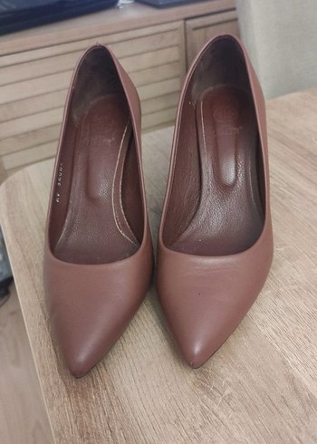 Elle Elle Deri Stiletto Topuklu Kadın Ayakkabı
