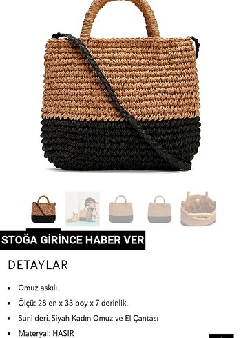 Sole Sisters Hasır Örgü Kadın Omuz ve El Çantası