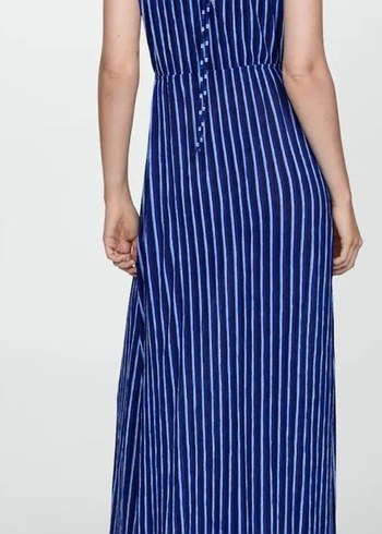 xl Beden XL beden Mango Pilili Maxi Elbise
