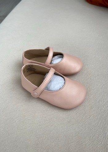 Toz Pembe Kız Çocuk Deri Babet - Görsel 5