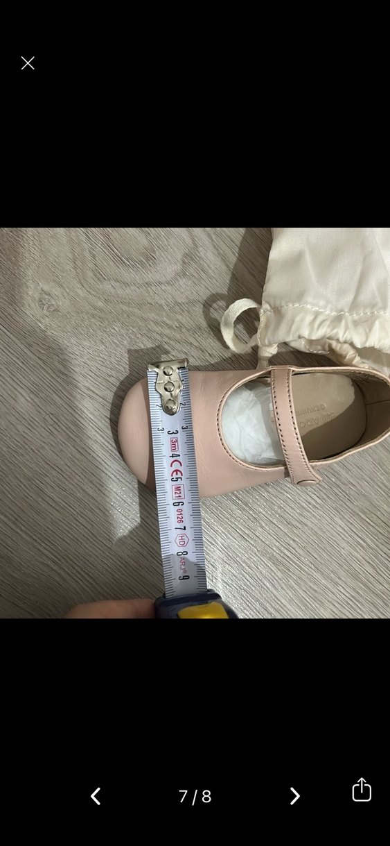 Toz Pembe Kız Çocuk Deri Babet - Görsel 3