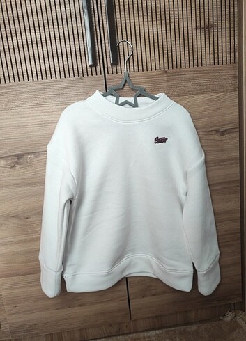 6 Yaş Beden beyaz Renk Çocuk Sweatshirt 