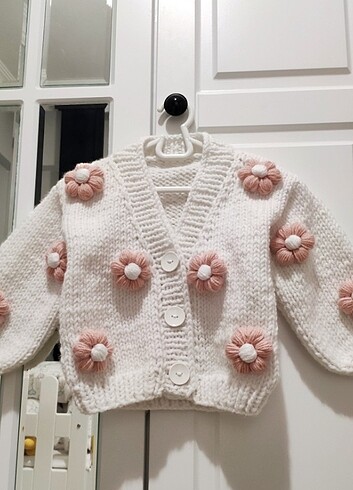 12-18 Ay Beden PAPATYA HIRKA #papatya #örgüceket #örgühırka #bebekceket