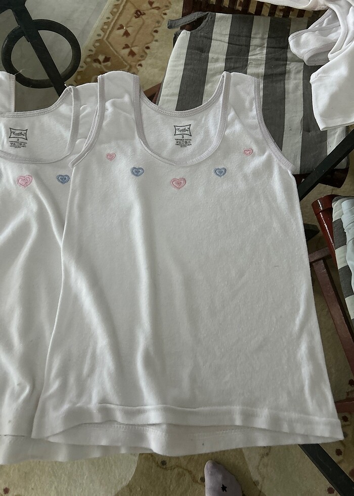 Üç adet pamuklu atlet - Görsel 2