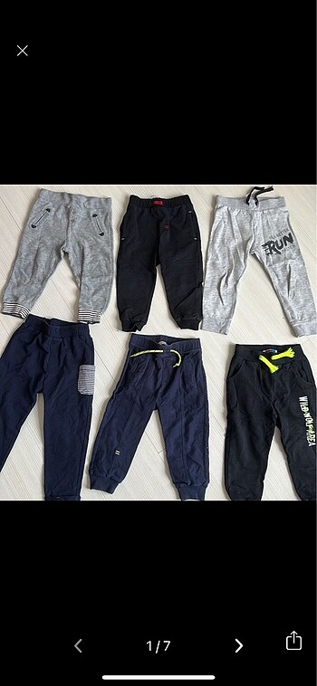 Mackays Erkek bebek 6 parça pantolon/pijama altı