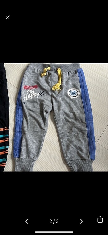 Erkek bebek 2 adet pantolon/pijama altı