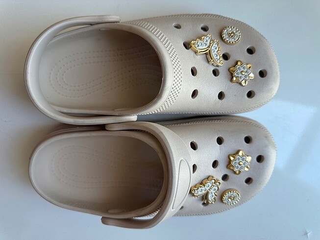 38 Beden Kadın Crocs Bej