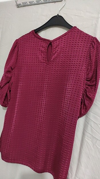 m Beden bordo Renk Bluz- L beden