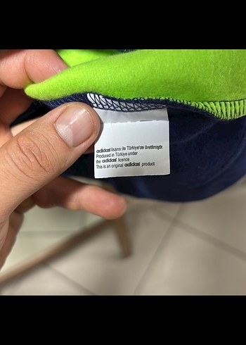 Adidas Yeşil Lacivert Erkek Spor Sweatshirt