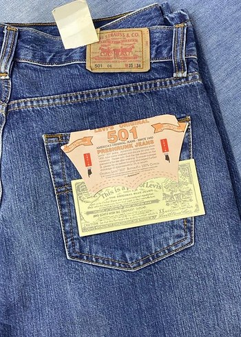 Levis Levi S 501 Erkek Mavi Denim Kot