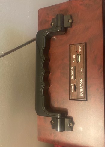 Kahverengi Retro Müzik Sistemi - Görsel 2