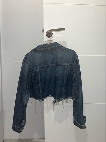 xs Beden crop kot ceket
