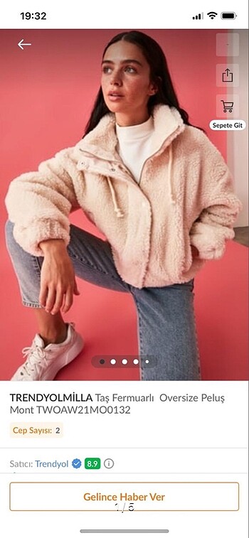 trendyolmilla peluş mont
