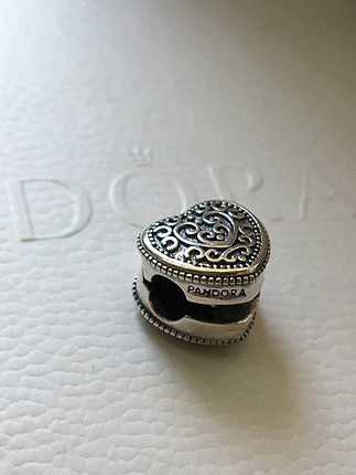 Pandora Pandora Gümüş Kalp Klips charm clip