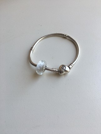 Pandora Beyaz Murano Cam Charm