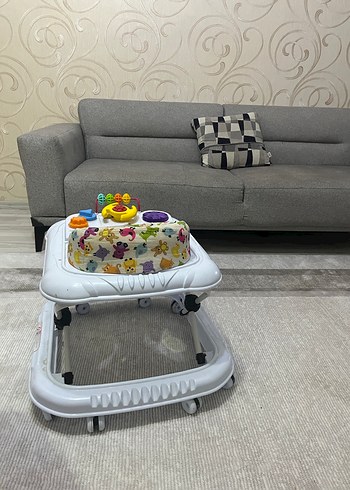 Beden beyaz Renk Beyaz ve Gri Bebek Yürüteci