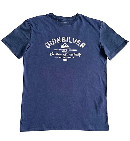 Erkek Sıfır Quiksilver T-shirt bisiklet yaka kısa kol s m l xl