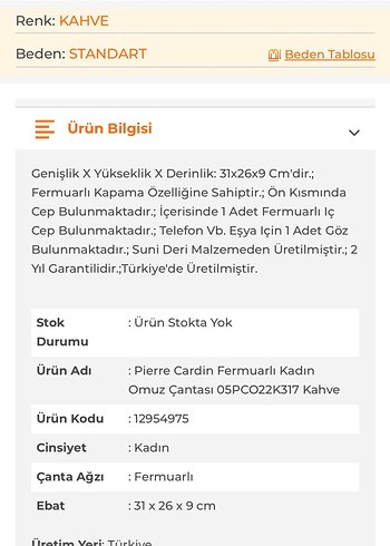 Pierre Cardin Klasik Siyah Deri Tokalı Kadın Çanta